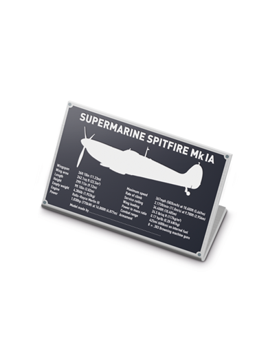 Spitfire Mk IA Display Plaque Issue 0